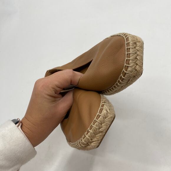Everlane brown leather espadrille flats - Picture 7 of 7